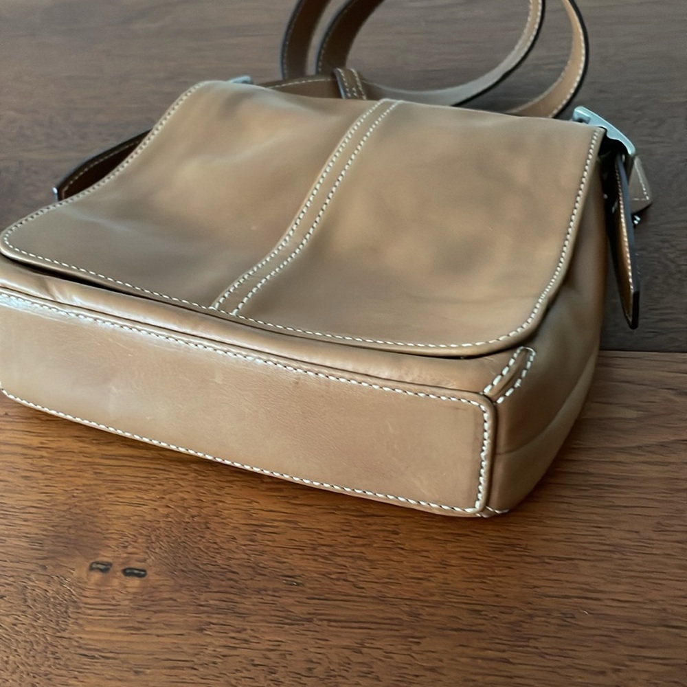 Vintage COACH Brown Leather Crossbody Bag NWT - Picture 5 of 11
